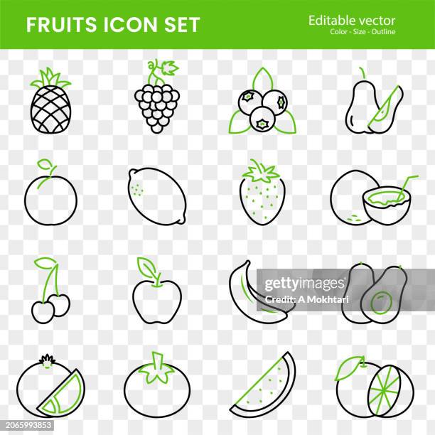 fruit icon on transparent background. - apple logo stock illustrations