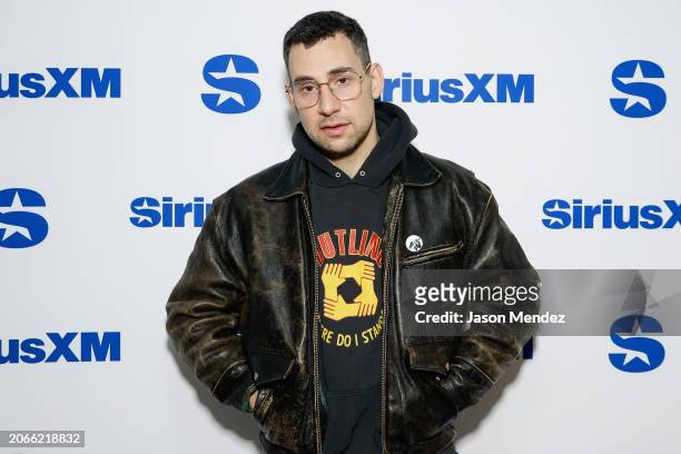 Jack Antonoff visits SiriusXM studios on March 07, 2024 in New York City.