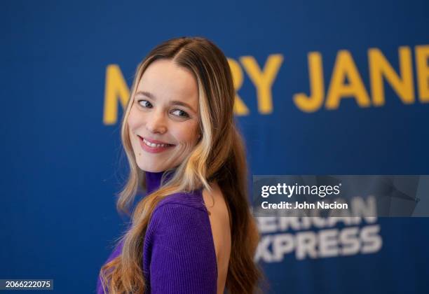 Rachel McAdams attends a photo call for the new Manhattan Theatre Club Broadway play "Mary Jane" at Manhattan Theatre Club Rehearsal Studios on March...