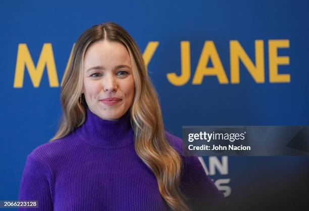 Rachel McAdams attends a photo call for the new Manhattan Theatre Club Broadway play "Mary Jane" at Manhattan Theatre Club Rehearsal Studios on March...