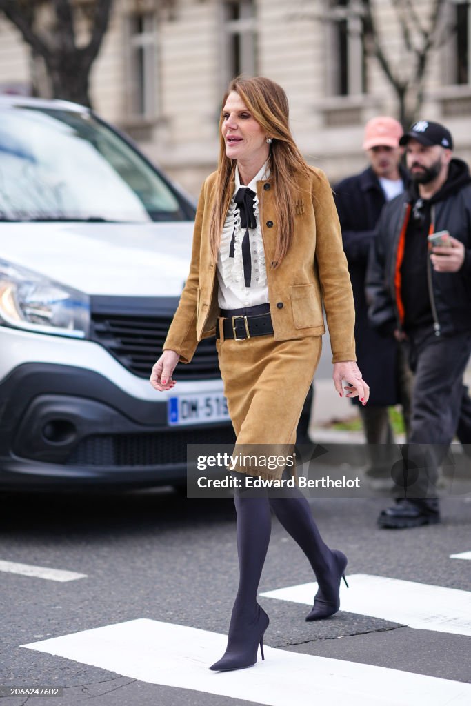 Street Style - Paris Fashion Week - Womenswear Fall/Winter 2024/2025 - Day Nine