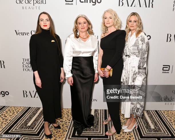 Oleksandra Matviichuk, Harper's Bazaar Editor-in-Chief Lydia Slater, Sam McAlister and Romola Garai attend the Harper's Bazaar International Women's...