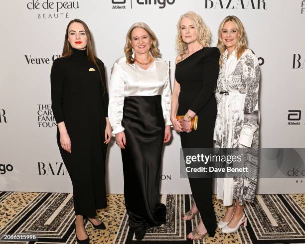 Oleksandra Matviichuk, Harper's Bazaar Editor-in-Chief Lydia Slater, Sam McAlister and Romola Garai attend the Harper's Bazaar International Women's...