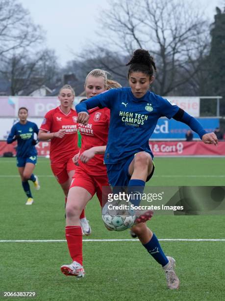 Chimera Ripa of PSV Women during the Dutch Eredivisie Women match between Fc Twente Women v PSV Women at the Sportpark Schreurserve on March 10, 2024...