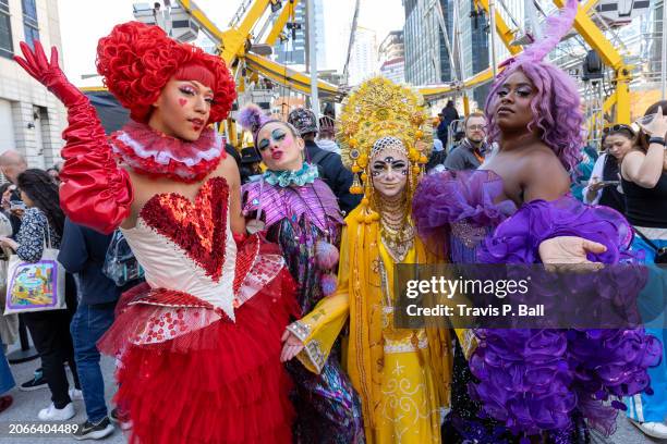 Pixel the Drag Jester, Laura Lee Pantz, Alexander the Great and Aira Juliet at the SXSW 2024 Conference and Festivals on March 9, 2024 in Austin,...