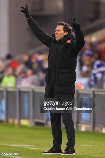 Gareth Taylor, manager of Manchester City, during the FA Women's Continental Tyres League Cup Semi Final match between Manchester City and Chelsea at...