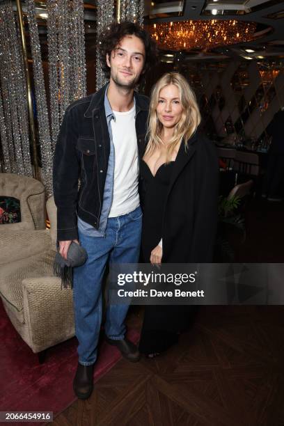 Oli Green and Sienna Miller attend the launch of the Pamela Anne Furze Foundation , supporting clinical research into hormonal cancers, at the...