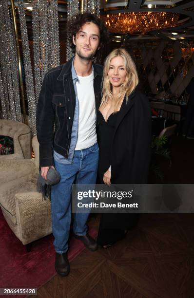 Oli Green and Sienna Miller attend the launch of the Pamela Anne Furze Foundation , supporting clinical research into hormonal cancers, at the...