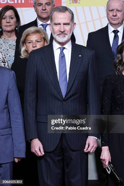 King Felipe VI of Spain attends the "In Memoriam" Concert 2024 at Auditorio Nacional de Música on March 07, 2024 in Madrid, Spain.