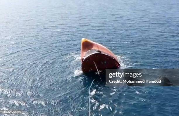 Rubymar Sinking Pics 700 Sinking Cargo Ship Stock Photos, High-Res Pictures, and Images ...