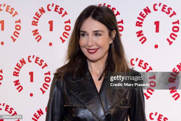 Elsa Zylberstein attends the "Un Rien C'est Tout" Gala at Musee de l'armee on March 07, 2024 in Paris, France.