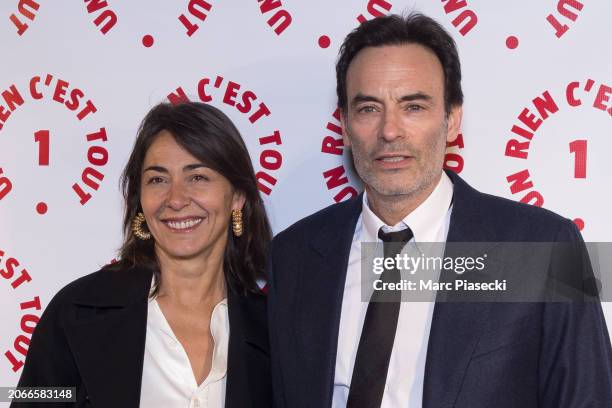 Cecile Duffau and Anthony Delon attend the "Un Rien C'est Tout" Gala at Musee de l'armee on March 07, 2024 in Paris, France.