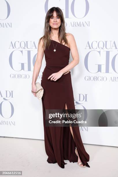 Isabel Jimenez attends the Madrid photocall for "ACQUA DI GIO" By Giorgio Armani at Matadero Madrid on March 07, 2024 in Madrid, Spain.