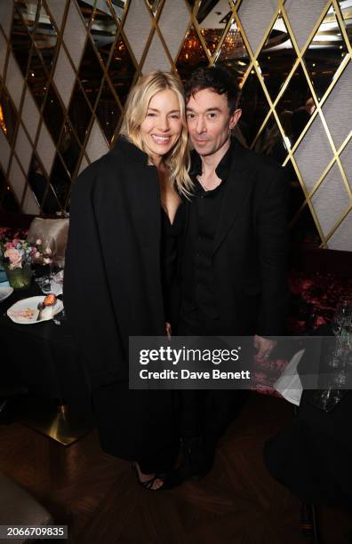 Sienna Miller and Robbie Furze attend the launch of the Pamela Anne Furze Foundation , supporting clinical research into hormonal cancers, at the...