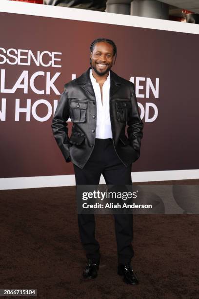Shameik Moore attends the ESSENCE Black Women In Hollywood Awards at Academy Museum of Motion Pictures on March 07, 2024 in Los Angeles, California.