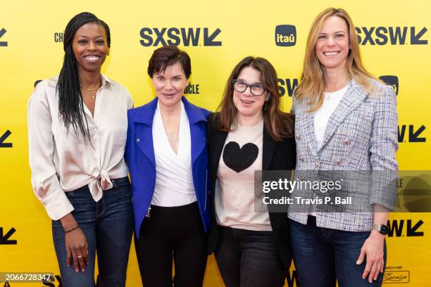 Brittany Jones-Cooper, Candice DeLong, Lisa Ammerman and Alix Jaffe at the Featured Session: Turning Podcast IP into TV as part of SXSW 2024...