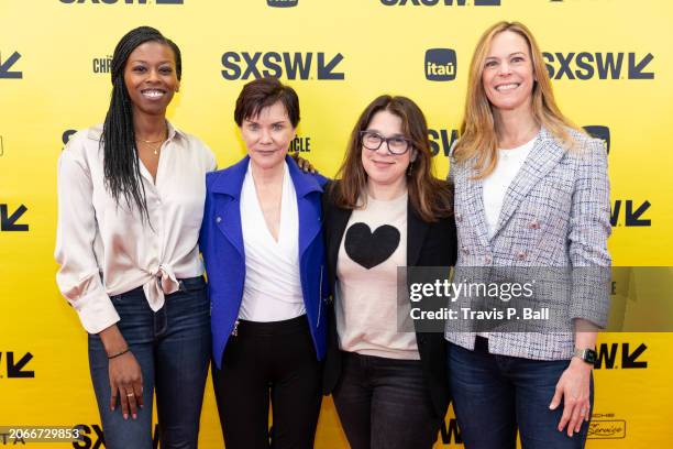 Brittany Jones-Cooper, Candice DeLong, Lisa Ammerman and Alix Jaffe at the Featured Session: Turning Podcast IP into TV as part of SXSW 2024...