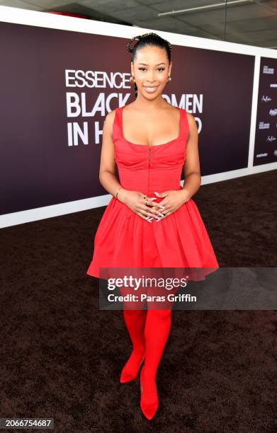 Skye Townsend attends the 2024 ESSENCE Black Women In Hollywood Awards Ceremony at Academy Museum of Motion Pictures on March 07, 2024 in Los...