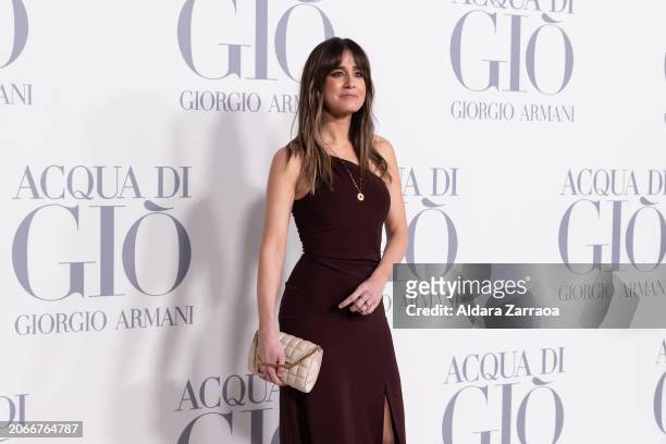 Isabel Jiménez attends the Madrid photocall for "ACQUA DI GIO" By Giorgio Armani at Matadero Madrid on March 07, 2024 in Madrid, Spain.