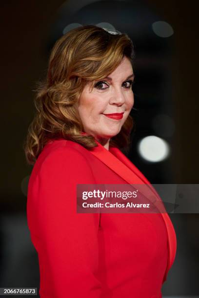 Belinda Washington attends the 'La Abadesa' premiere during the Malaga Film Festival 2024 at the Cervantes Theater on March 07, 2024 in Malaga, Spain.