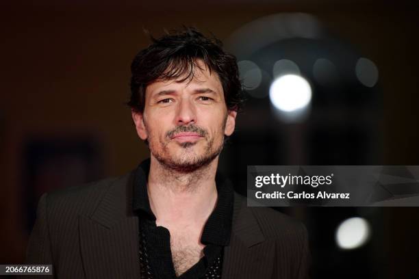 Andrés Velencosoattends the 'La Abadesa' premiere during the Malaga Film Festival 2024 at the Cervantes Theater on March 07, 2024 in Malaga, Spain.