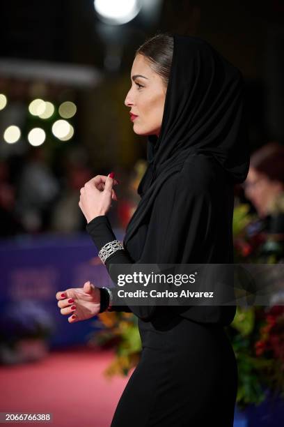 Hiba Abouk attends the 'La Abadesa' premiere during the Malaga Film Festival 2024 at the Cervantes Theater on March 07, 2024 in Malaga, Spain.