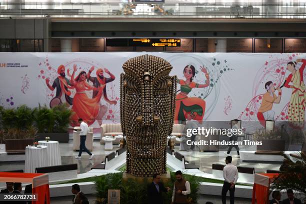 View of newly constructed and expanded Terminal-1 of Indira Gandhi International Airport, virtually inaugurated by Prime Minister Narendra Modi, on...