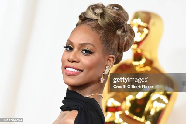 Laverne Cox at the 96th Annual Oscars held at at the Ovation Hollywood on March 10, 2024 in Los Angeles, California.