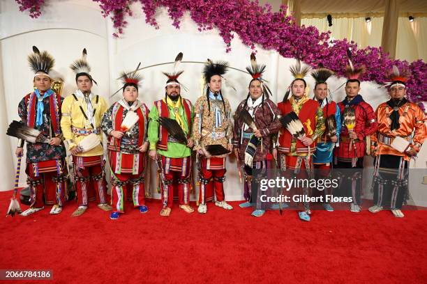 Members of the Osage Nation at the 96th Annual Oscars held at at the Ovation Hollywood on March 10, 2024 in Los Angeles, California.