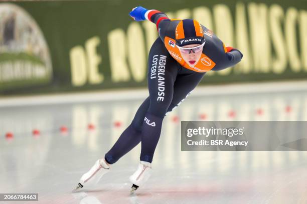 Antoinette Rijpma-De Jong of The Netherlands competing on the Women's 5000m during the ISU World Speed Skating Allround Championships at Max Aicher...