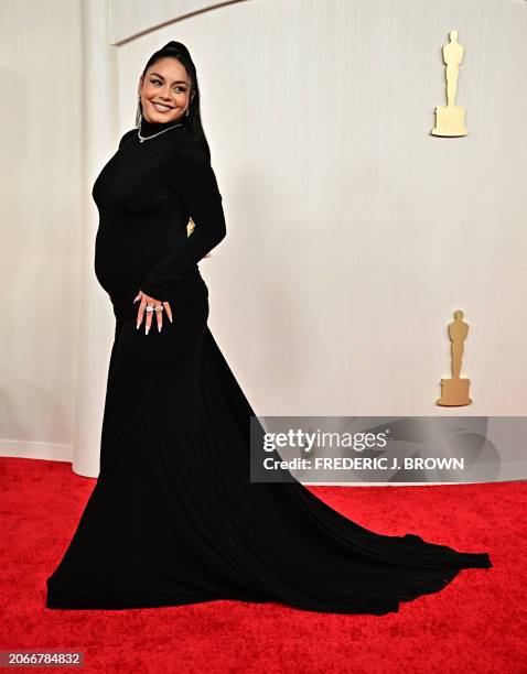 Actress Vanessa Hudgens attends the 96th Annual Academy Awards at the Dolby Theatre in Hollywood, California on March 10, 2024.