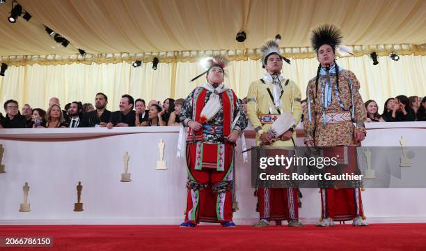 Hollywood, CA Members of the Osage Nation arriving on the red carpet at the 96th Annual Academy Awards in Dolby Theatre at Hollywood & Highland...