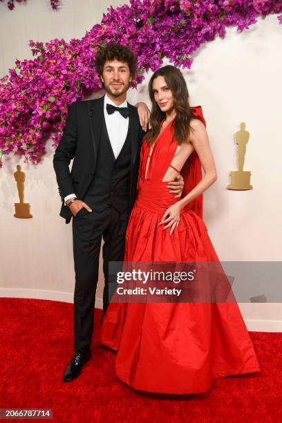 Juanpa Zurita and Macarena Achaga at the 96th Annual Oscars held at Ovation Hollywood on March 10, 2024 in Los Angeles, California.