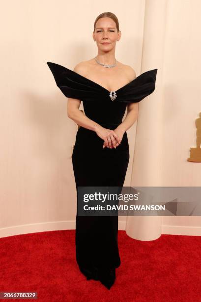 German actress Sandra Huller attends the 96th Annual Academy Awards at the Dolby Theatre in Hollywood, California on March 10, 2024.