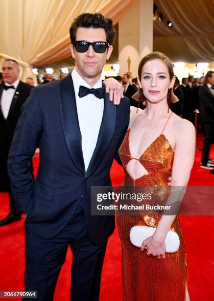 Guy Nattiv and Jaime Ray Newman at the 96th Annual Oscars held at at the Ovation Hollywood on March 10, 2024 in Los Angeles, California.