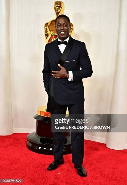 Actor Sterling K. Brown attends the 96th Annual Academy Awards at the Dolby Theatre in Hollywood, California on March 10, 2024.