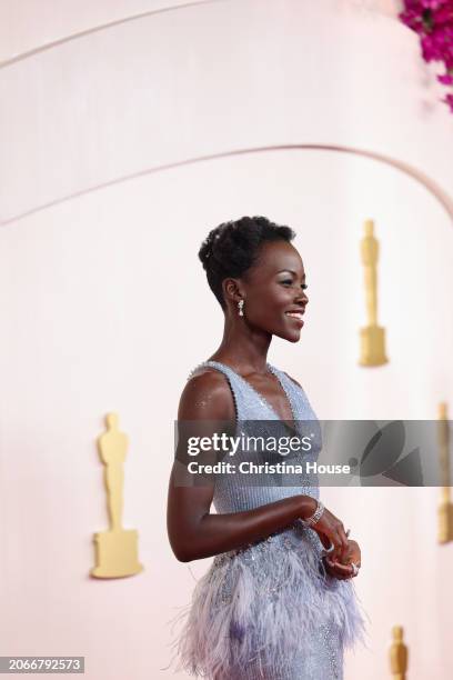 Hollywood, CA Lupita Nyong'o arriving on the red carpet at the 96th Annual Academy Awards in Dolby Theatre at Hollywood & Highland Center in...