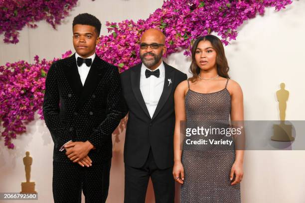 Elijah Wright and Jeffrey Wright at the 96th Annual Oscars held at Ovation Hollywood on March 10, 2024 in Los Angeles, California.