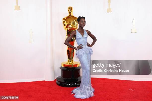 Hollywood, CA Lupita Nyong'o arriving on the red carpet at the 96th Annual Academy Awards in Dolby Theatre at Hollywood & Highland Center in...