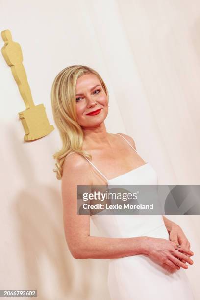 Kirsten Dunst and Jesse Plemons at the 96th Annual Oscars held at Ovation Hollywood on March 10, 2024 in Los Angeles, California.