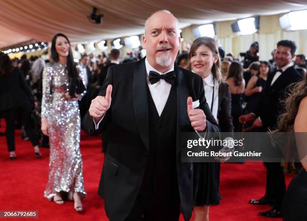 Hollywood, CA Paul Giamatti and Clara Wong arriving on the red carpet at the 96th Annual Academy Awards in Dolby Theatre at Hollywood & Highland...