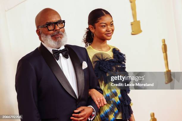 David Alan Grier and Luisa Danbi Grier-Kim at the 96th Annual Oscars held at Ovation Hollywood on March 10, 2024 in Los Angeles, California.