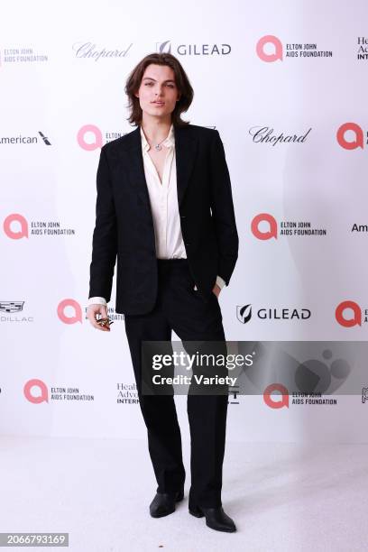 Damian Hurley at the 32nd Annual Elton John AIDS Foundation Academy Awards Viewing Party held at The City of West Hollywood Park on March 10, 2024 in...
