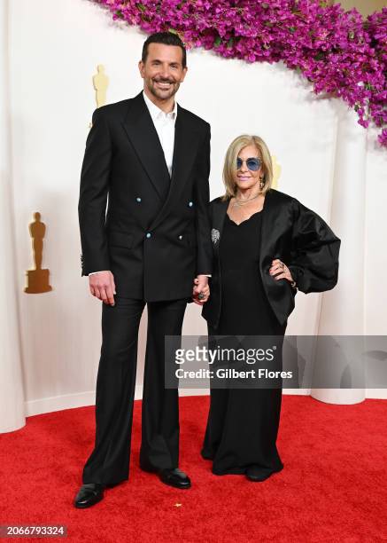 Bradley Cooper and Gloria Campano at the 96th Annual Oscars held at at the Ovation Hollywood on March 10, 2024 in Los Angeles, California.