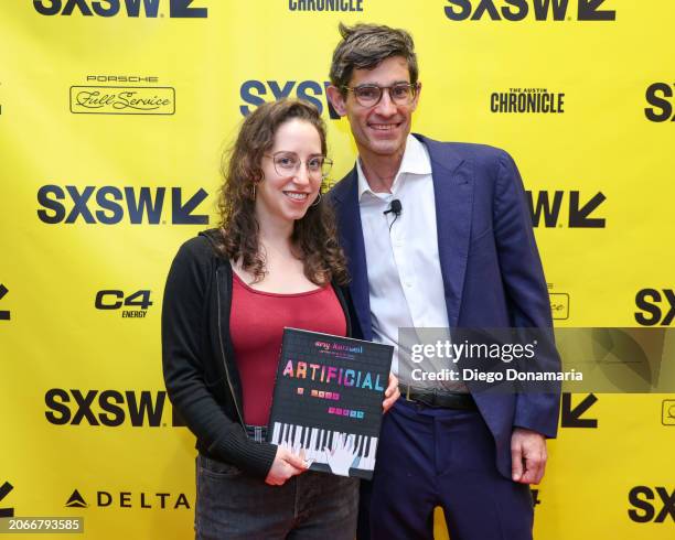 Amy Kurzweil and Nick Thompson at the Featured Session: The Singularity Is Nearer as part of SXSW 2024 Conference and Festivals held at the Hilton...