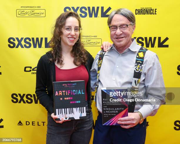 Amy Kurzweil and Ray Kurzweil at the Featured Session: The Singularity Is Nearer as part of SXSW 2024 Conference and Festivals held at the Hilton...