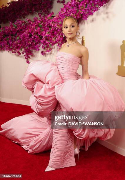 Ariana Grande attends the 96th Annual Academy Awards at the Dolby Theatre in Hollywood, California on March 10, 2024.