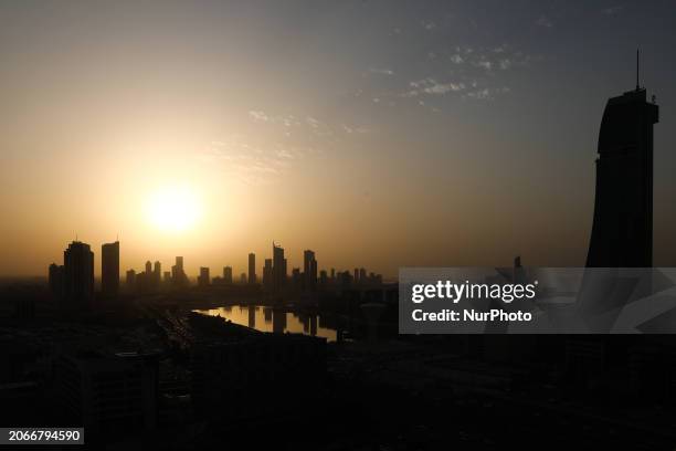 View of the city in Manama, Bahrain on March 4, 2024.