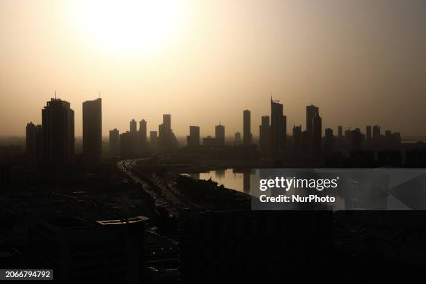 View of the city in Manama, Bahrain on March 4, 2024.