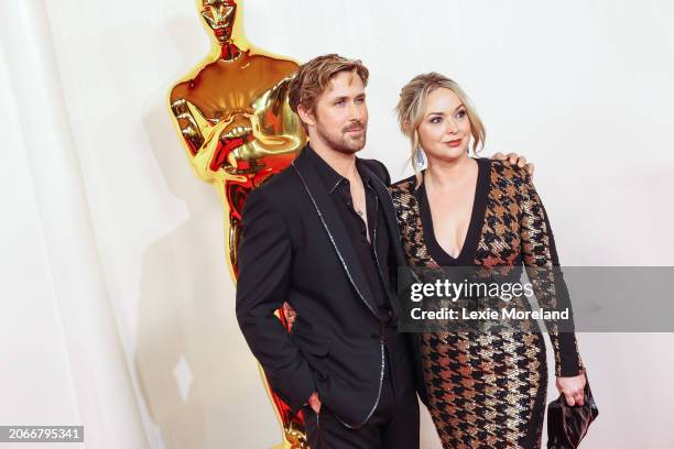 Ryan Gosling and Mandi Gosling at the 96th Annual Oscars held at Ovation Hollywood on March 10, 2024 in Los Angeles, California.